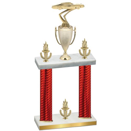 Double Red Carbon Fiber Victory Cars Trophy