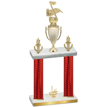 Double Red Carbon Fiber First Place Music Trophy