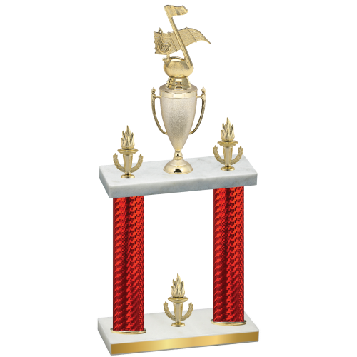 Double Red Carbon Fiber Victory Music Trophy