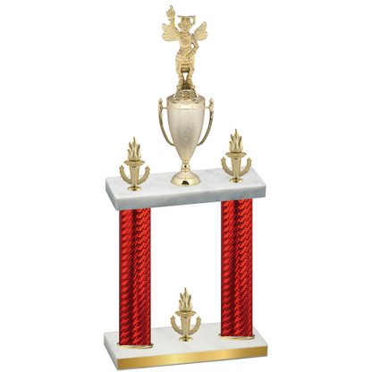 Double Red Carbon Fiber Victory Academics Trophy