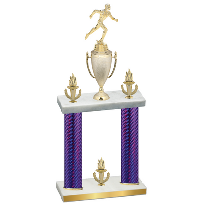 Double Purple Carbon Fiber Victory Running Trophy