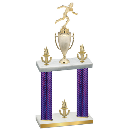 Double Purple Carbon Fiber Victory Running Trophy