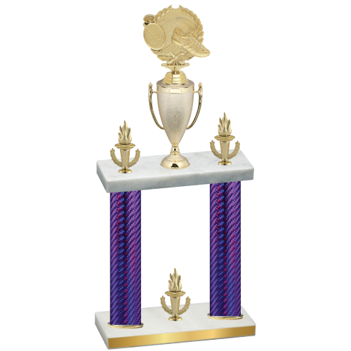 Double Purple Carbon Fiber Victory Running Trophy