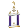 Double Purple Carbon Fiber Victory Tennis Trophy