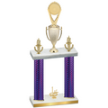 Double Purple Carbon Fiber First Place Insert Trophy