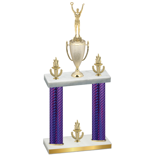 Double Purple Carbon Fiber Victory Victory Trophy