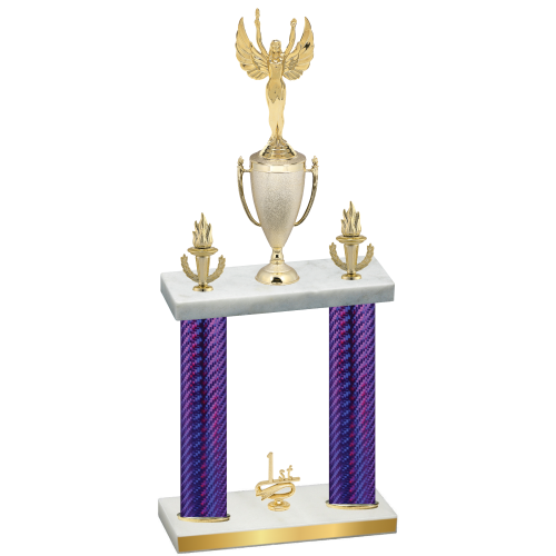 Double Purple Carbon Fiber First Place Victory Trophy