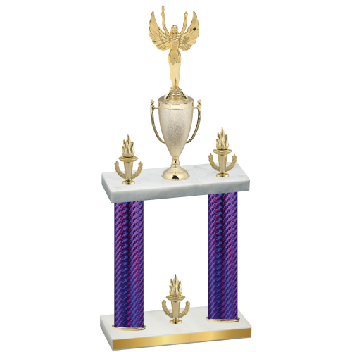 Double Purple Carbon Fiber Victory Victory Trophy