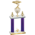 Double Purple Carbon Fiber First Place Cars Trophy