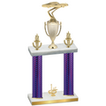 Double Purple Carbon Fiber First Place Cars Trophy