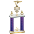 Double Purple Carbon Fiber Third Place Cars Trophy