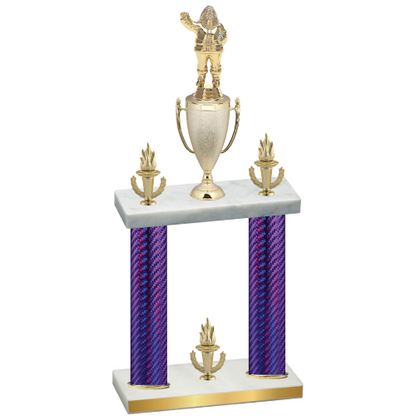Double Purple Carbon Fiber Victory Holiday Trophy