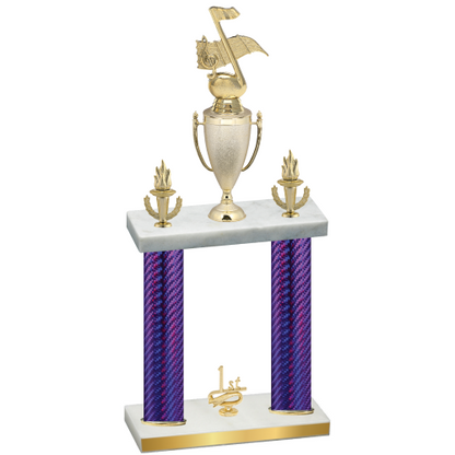 Double Purple Carbon Fiber First Place Music Trophy