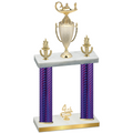Double Purple Carbon Fiber Fourth Place Academics Trophy