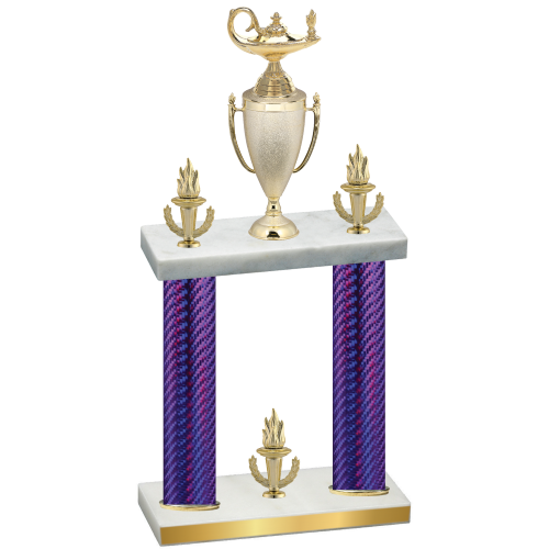 Double Purple Carbon Fiber Victory Academics Trophy
