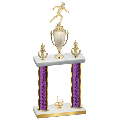 Double Purple Glacier First Place Running Trophy