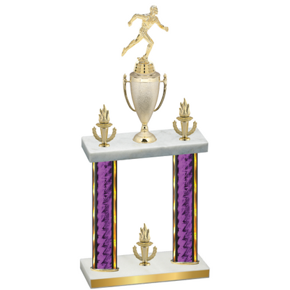 Double Purple Glacier Victory Running Trophy