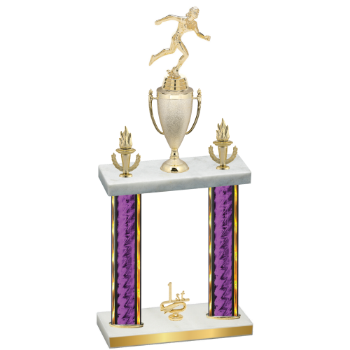 Double Purple Glacier First Place Running Trophy