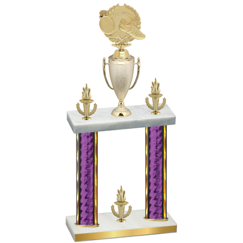 Double Purple Glacier Victory Running Trophy