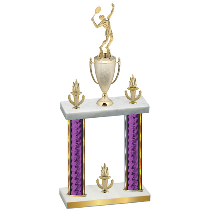 Double Purple Glacier Victory Tennis Trophy