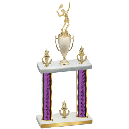 Double Purple Glacier Victory Tennis Trophy