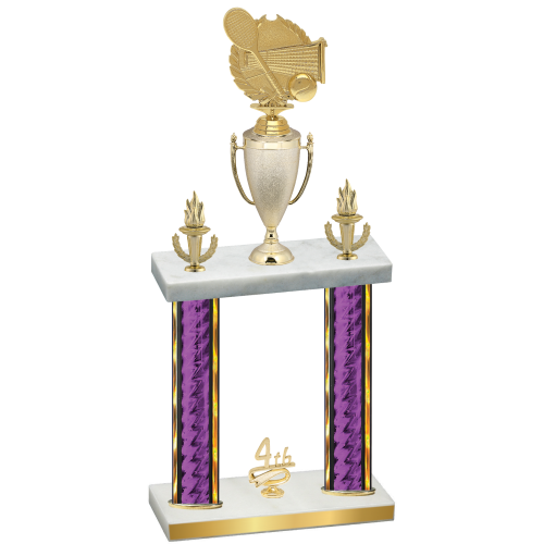 Double Purple Glacier Fourth Place Tennis Trophy