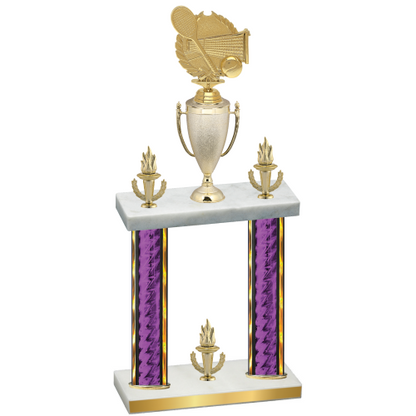Double Purple Glacier Victory Tennis Trophy