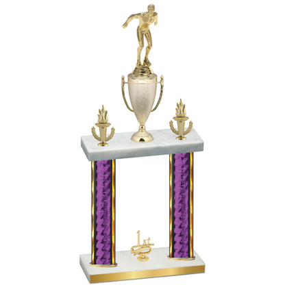 Double Purple Glacier First Place Swimming Trophy