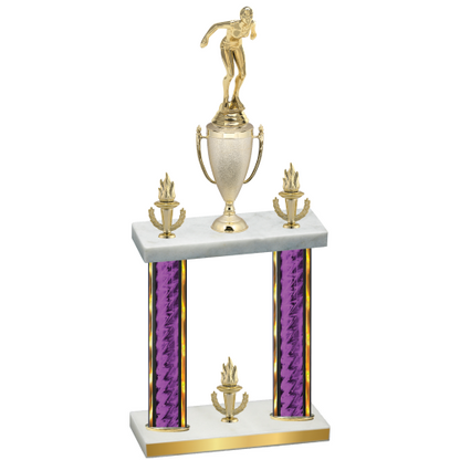 Double Purple Glacier Victory Tennis Trophy