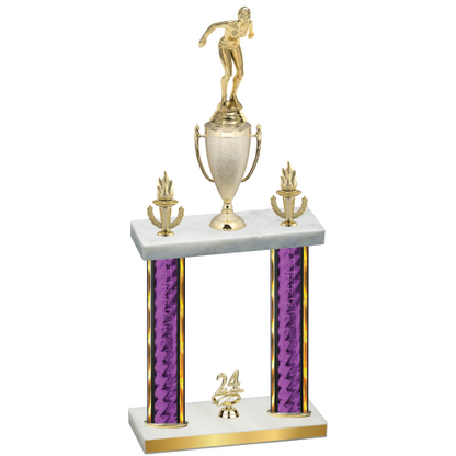 Double Purple Glacier Year Tennis Trophy