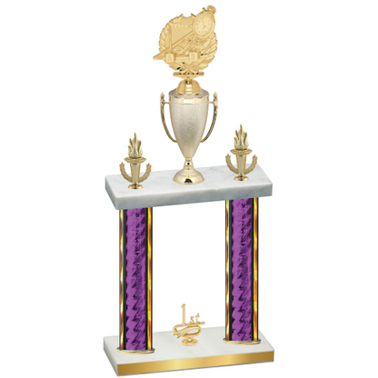 Double Purple Glacier First Place Swimming Trophy