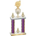 Double Purple Glacier Victory Swimming Trophy