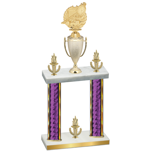Double Purple Glacier Victory Swimming Trophy