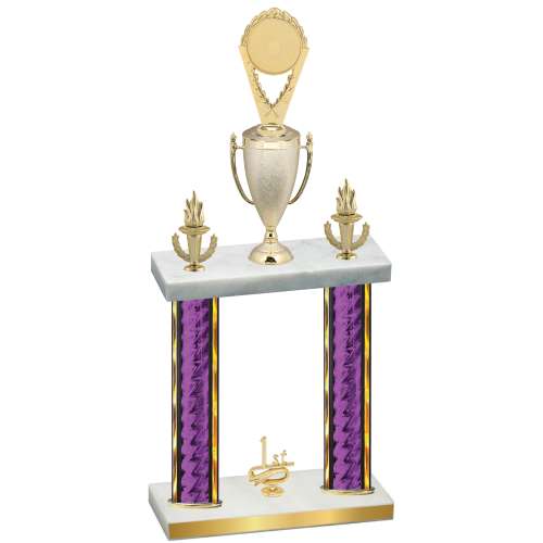 Double Purple Glacier First Place Insert Trophy