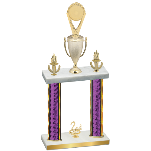 Double Purple Glacier Second Place Insert Trophy