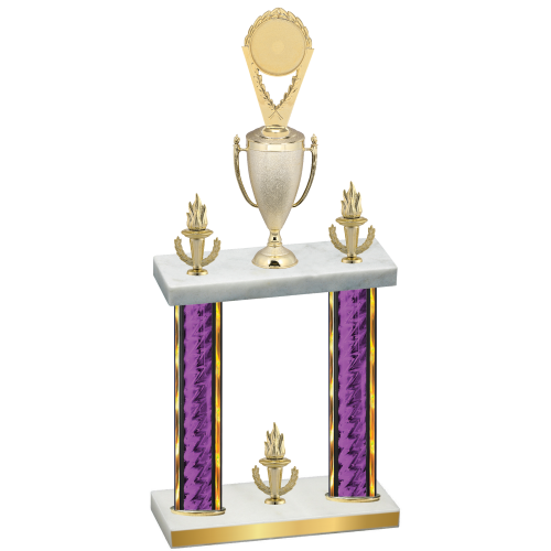 Double Purple Glacier Victory Insert Trophy