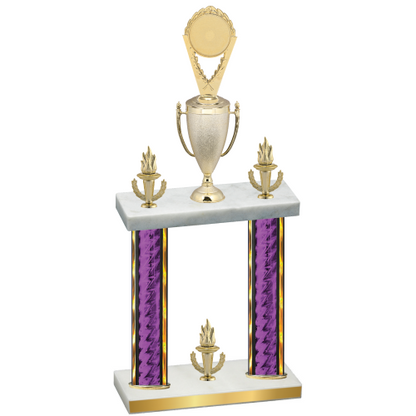 Double Purple Glacier Victory Insert Trophy
