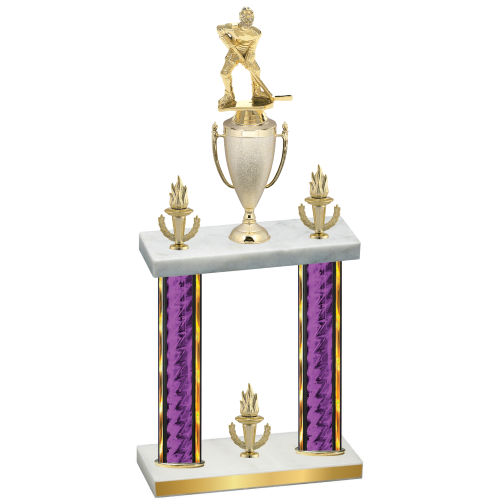Double Purple Glacier Victory Hockey Trophy