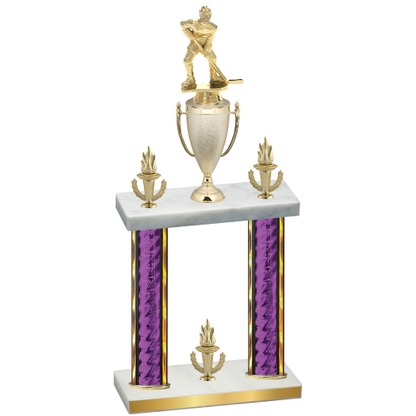 Double Purple Glacier Victory Hockey Trophy