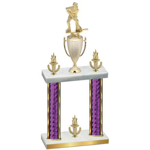 Double Purple Glacier Victory Hockey Trophy