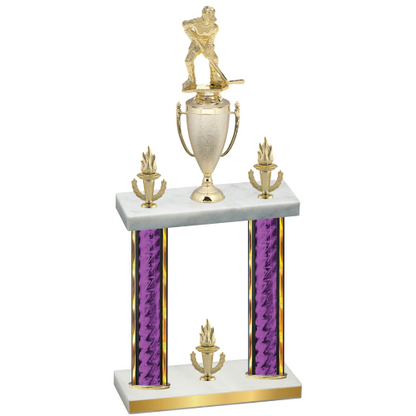 Double Purple Glacier Victory Hockey Trophy