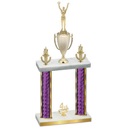 Double Purple Glacier Fourth Place Victory Trophy