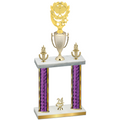 Double Purple Glacier Year Pickleball Trophy