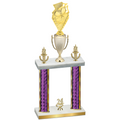 Double Purple Glacier Year Pickleball Trophy