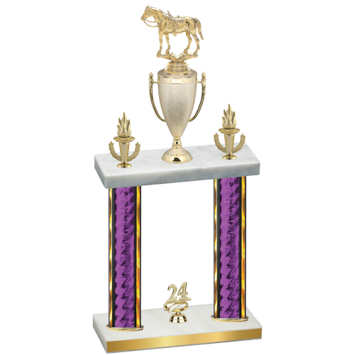 Double Purple Glacier Year Horses Trophy