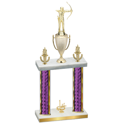 Double Purple Glacier First Place Archery Trophy