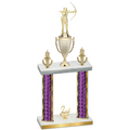 Double Purple Glacier Second Place Archery Trophy