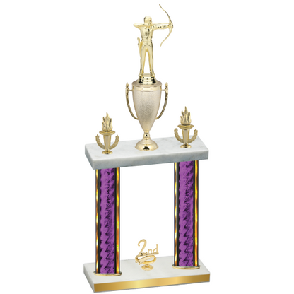 Double Purple Glacier Second Place Archery Trophy