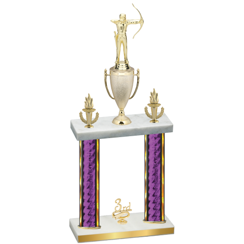 Double Purple Glacier Third Place Archery Trophy