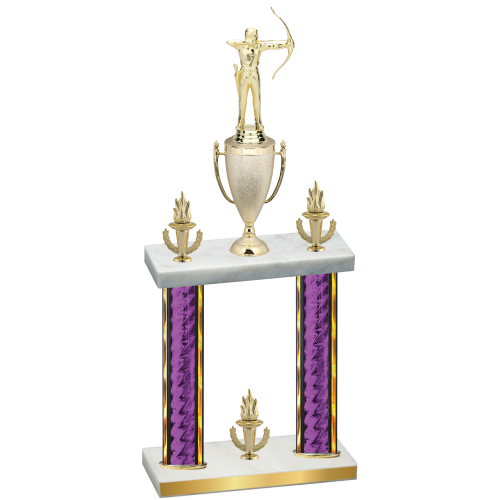 Double Purple Glacier Victory Archery Trophy